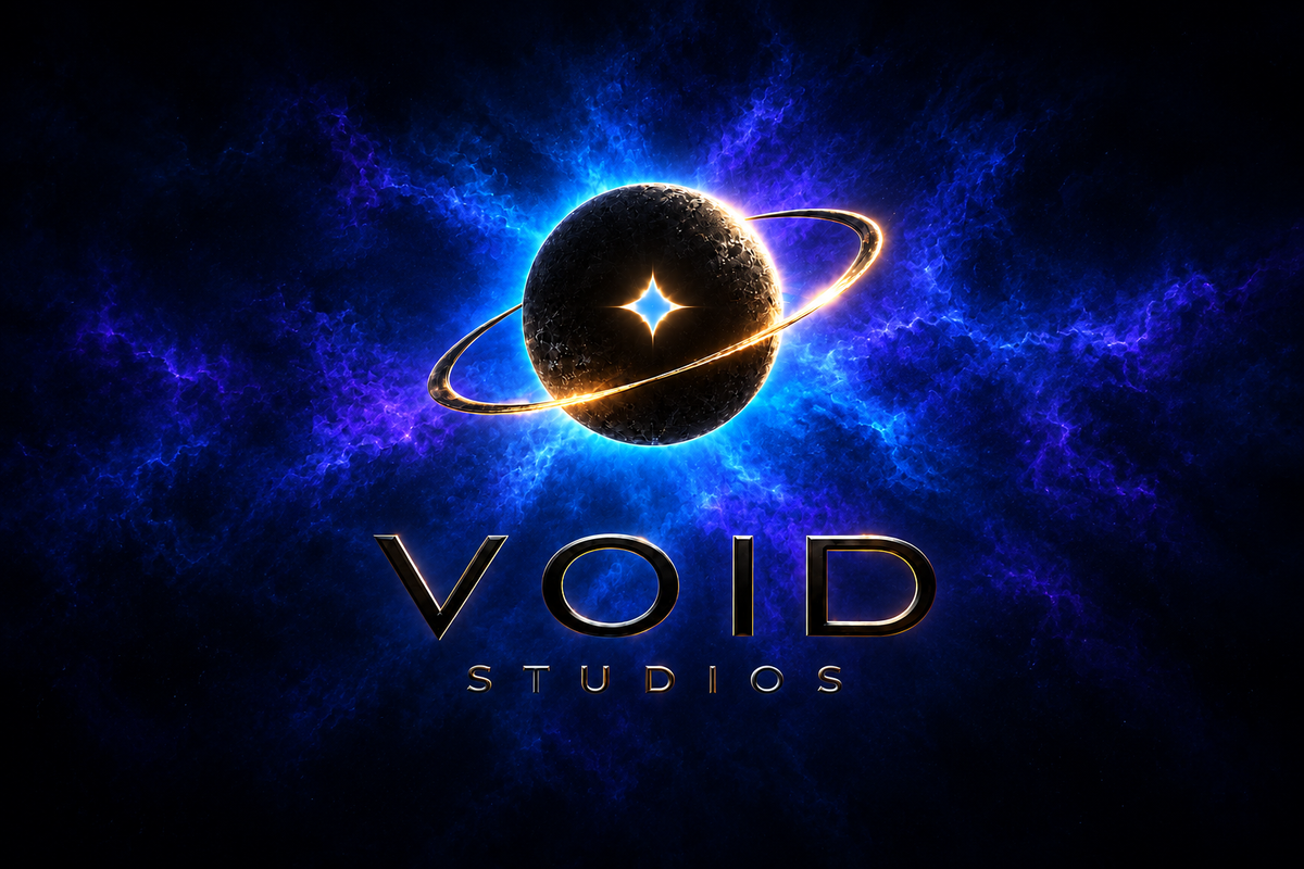 Wide Void Studios Facebook cover photo of Void Studios Logo
