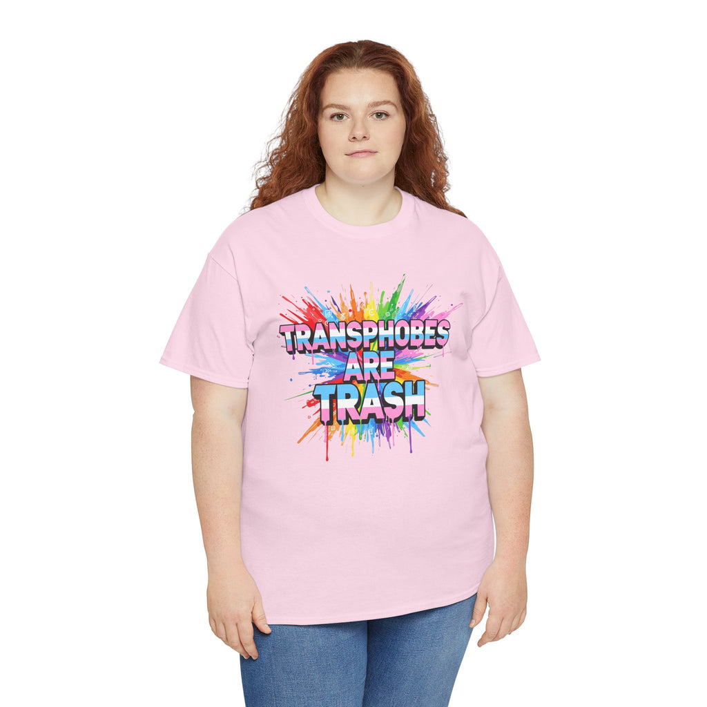 Transphobes Are Trash Tee — Pride Rainbow Activist T-Shirt