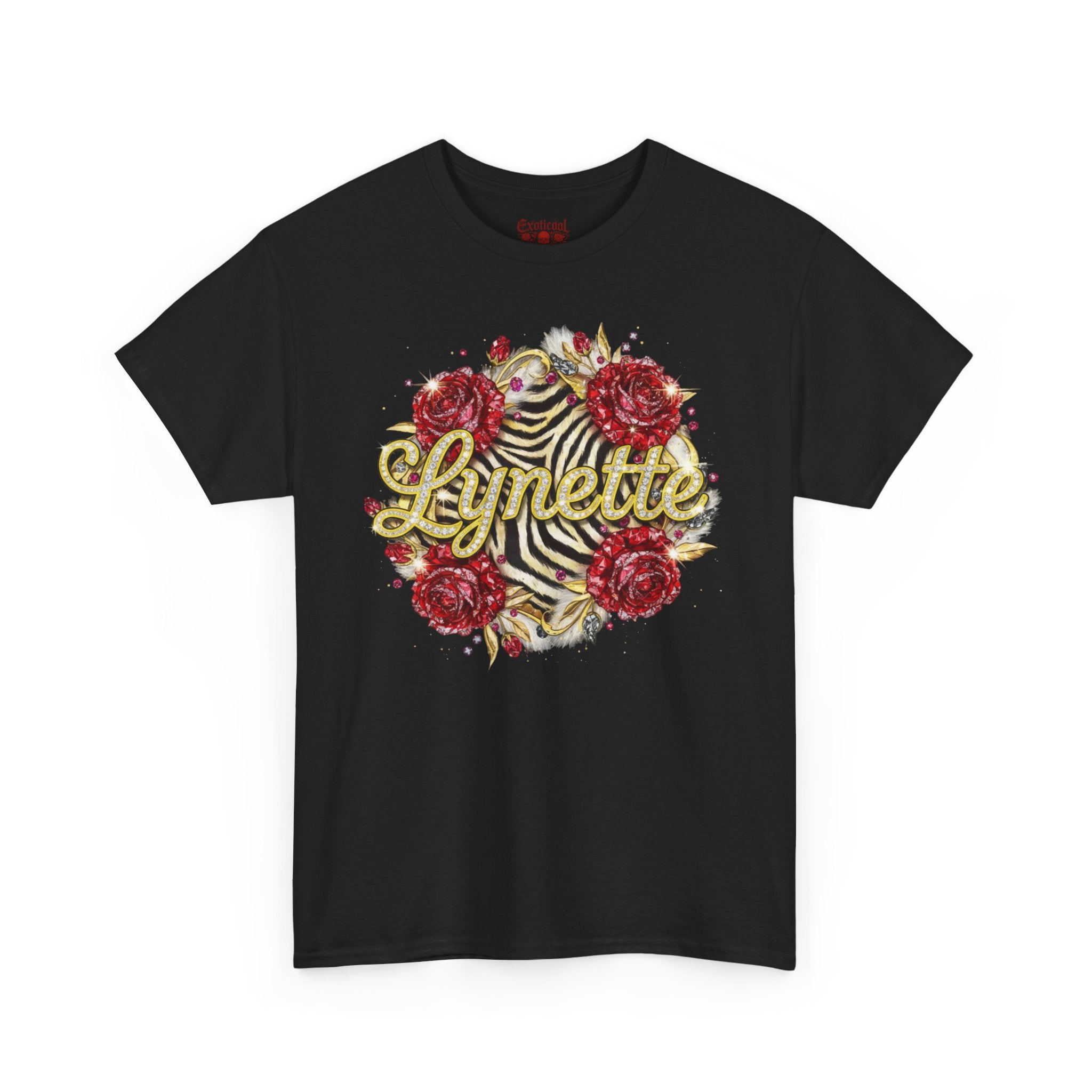 Lynette Beauty & Grace Statement Tee | Exoticool Custom Apparel Black