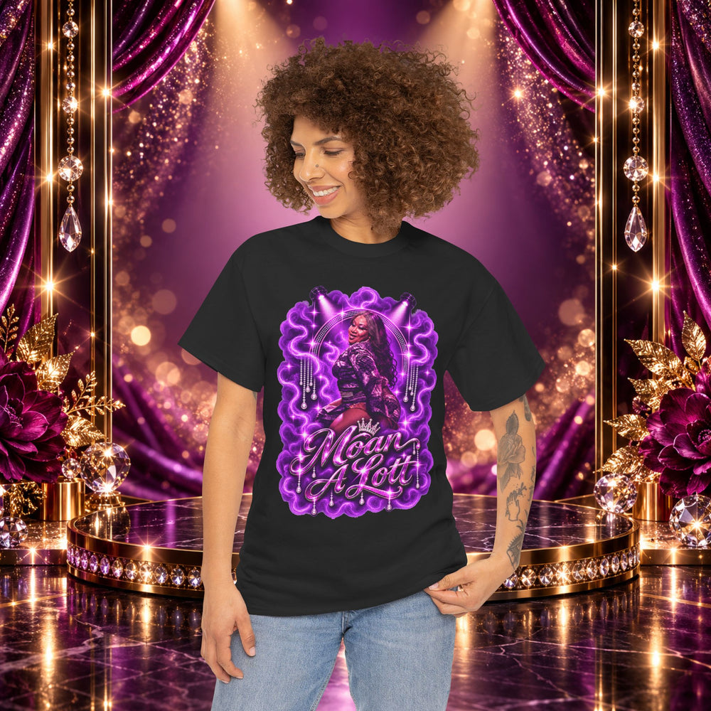 Moan A Lott Purple Spotlight Heavy Cotton Tee