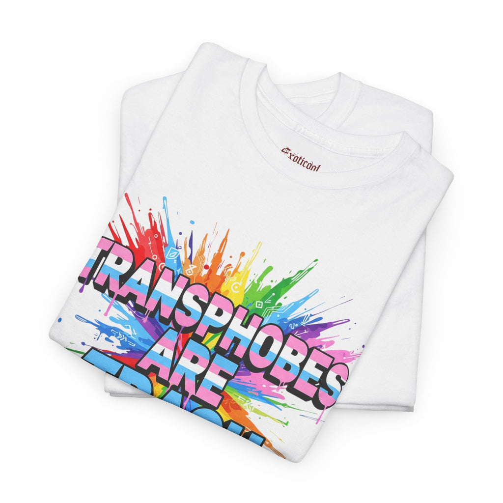 Transphobes Are Trash Tee — Pride Rainbow Activist T-Shirt