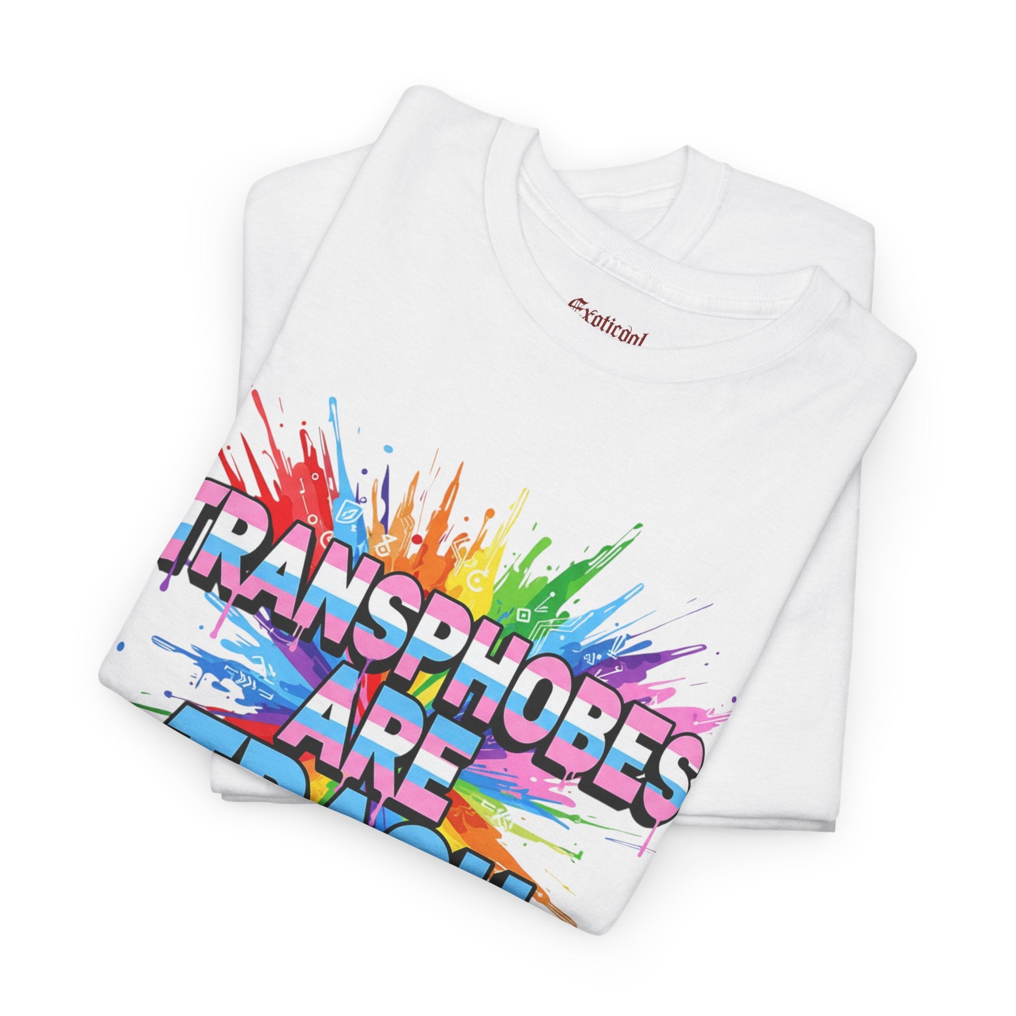 Transphobes Are Trash Tee — Pride Rainbow Activist T-Shirt