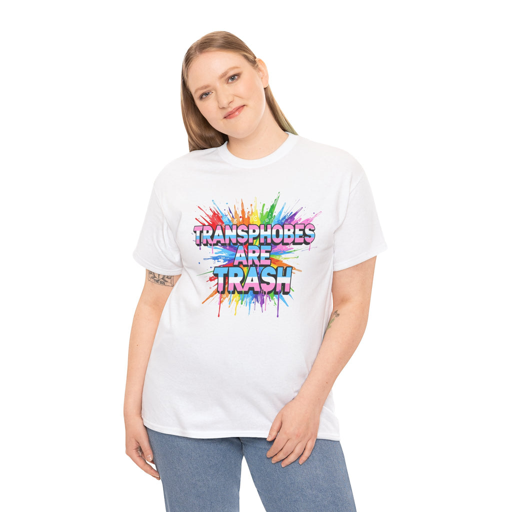 Transphobes Are Trash Tee — Pride Rainbow Activist T-Shirt