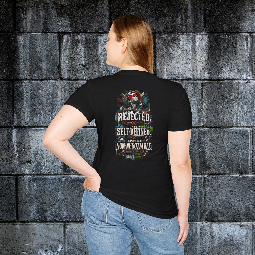 We Were Never the Error — Human Identity Graphic Tee