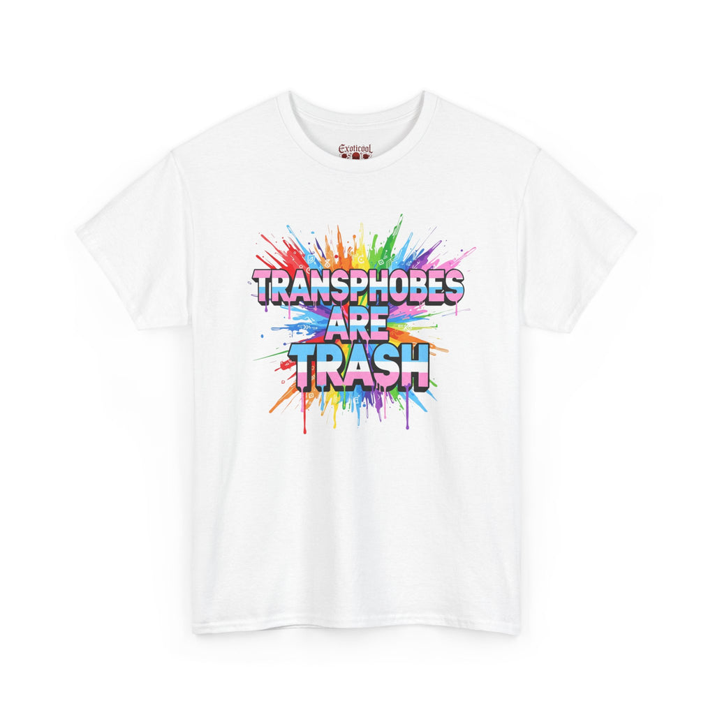 Transphobes Are Trash Tee — Pride Rainbow Activist T-Shirt