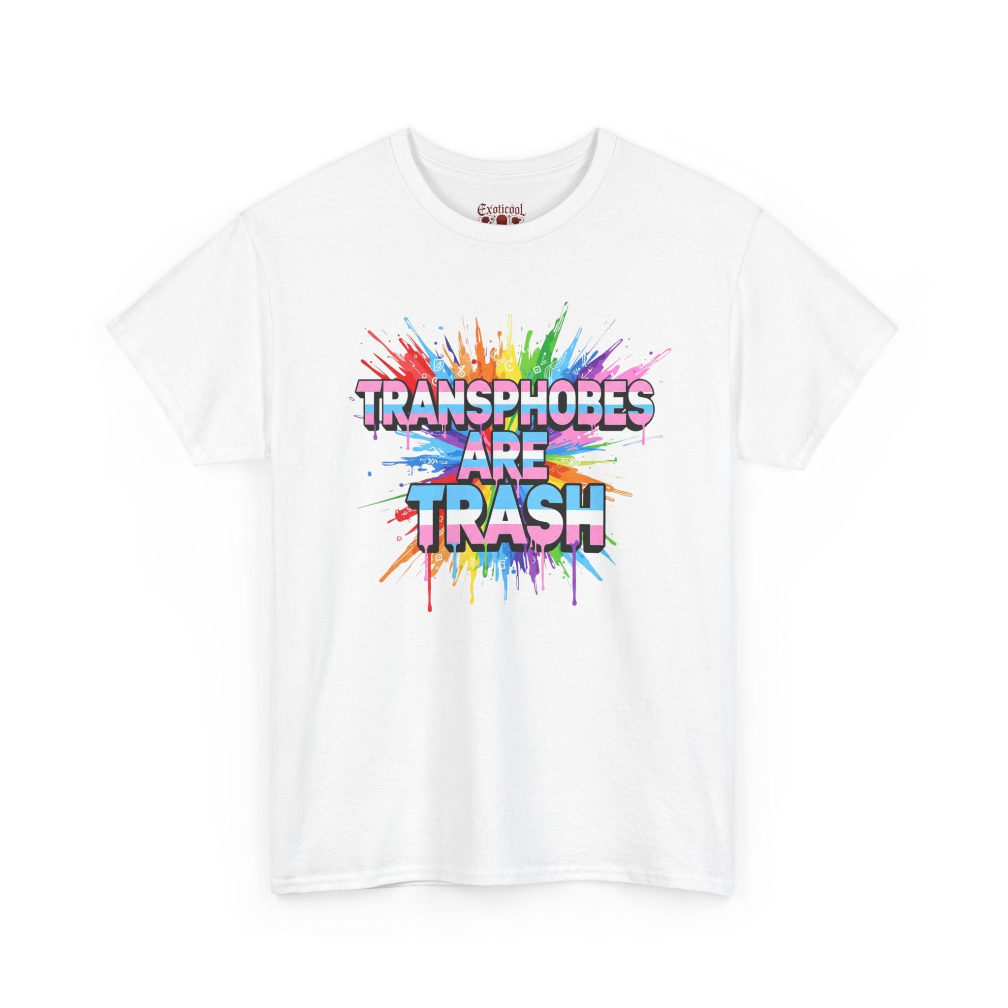 Transphobes Are Trash Tee — Pride Rainbow Activist T-Shirt