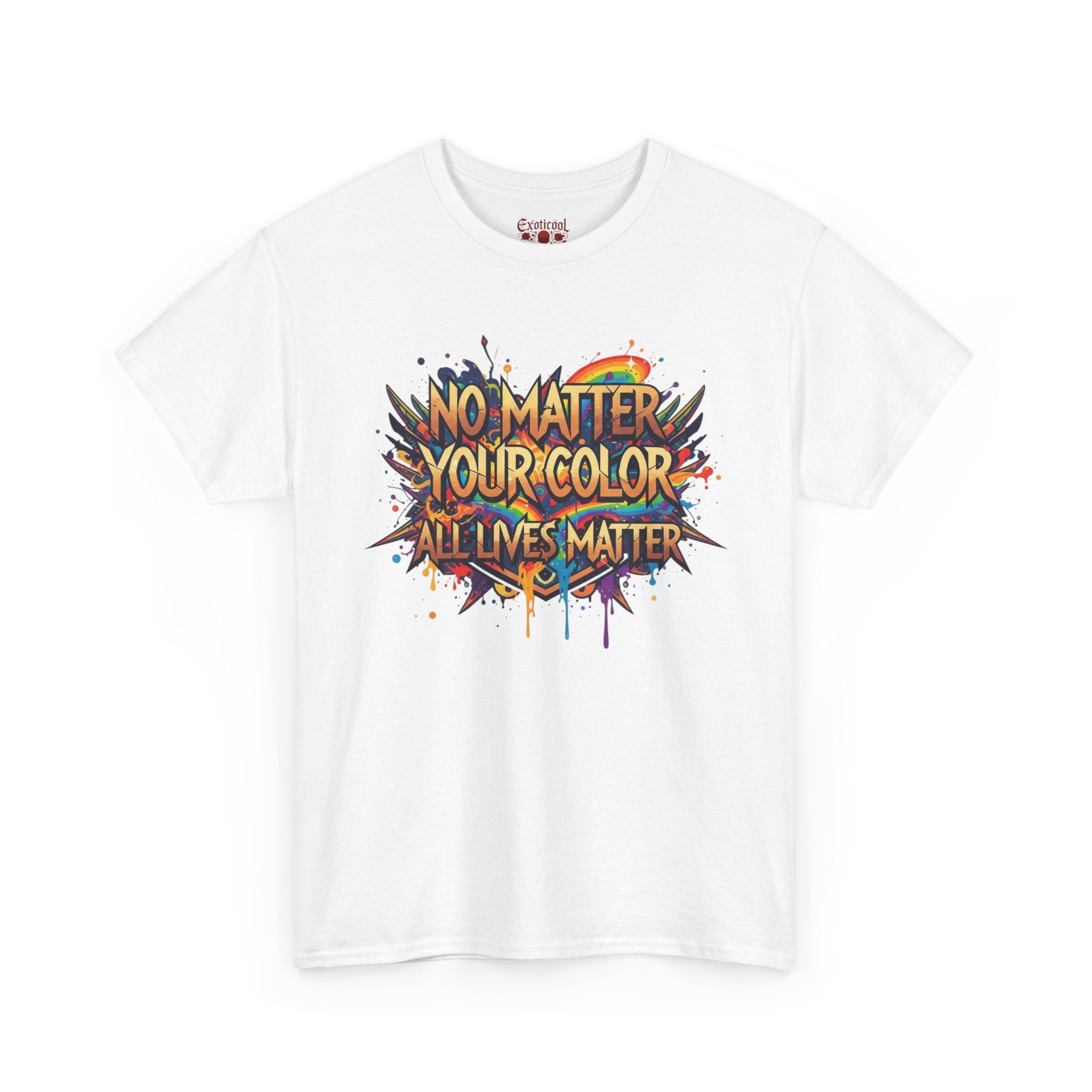 No Matter Your Color "All Lives Matter" Graphic Tee — Equality Statement T-Shirt