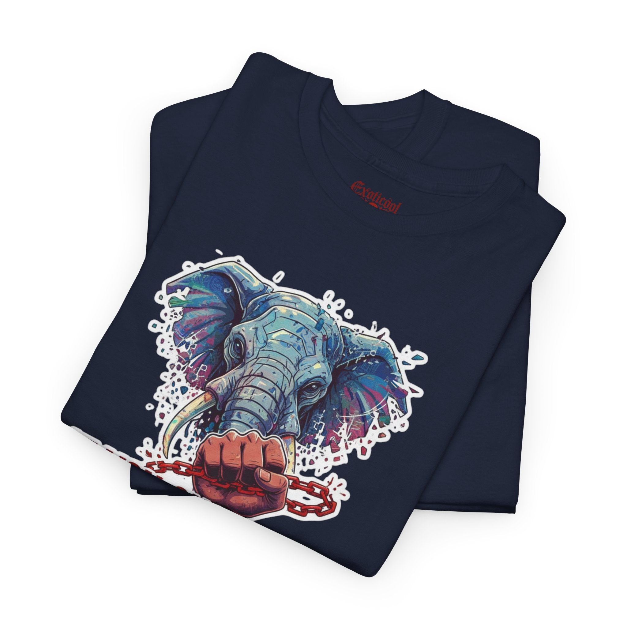 Elephant Freedom Tee — "If You Chose Red, You Chose Control Over Freedom" Graphic T-Shirt