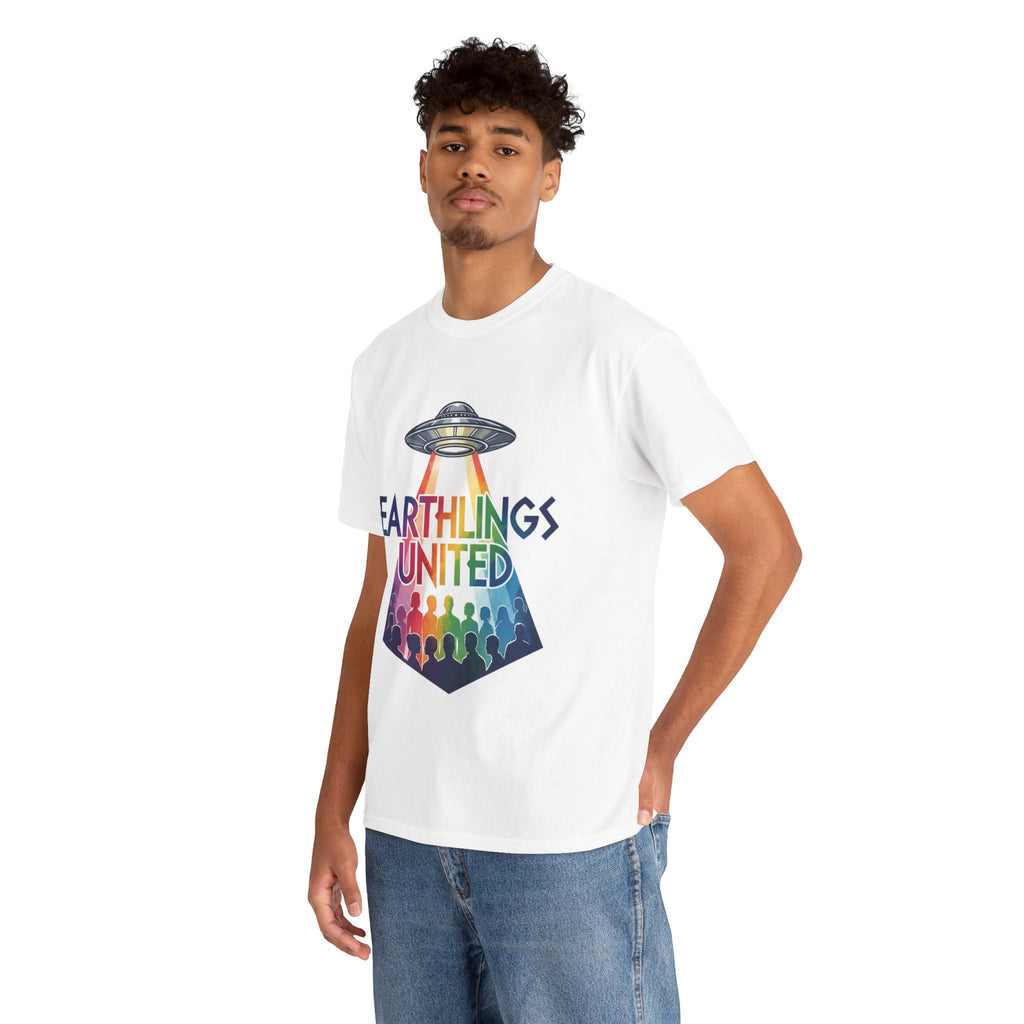 Earthlings United T-Shirt — Rainbow UFO Pride Tee