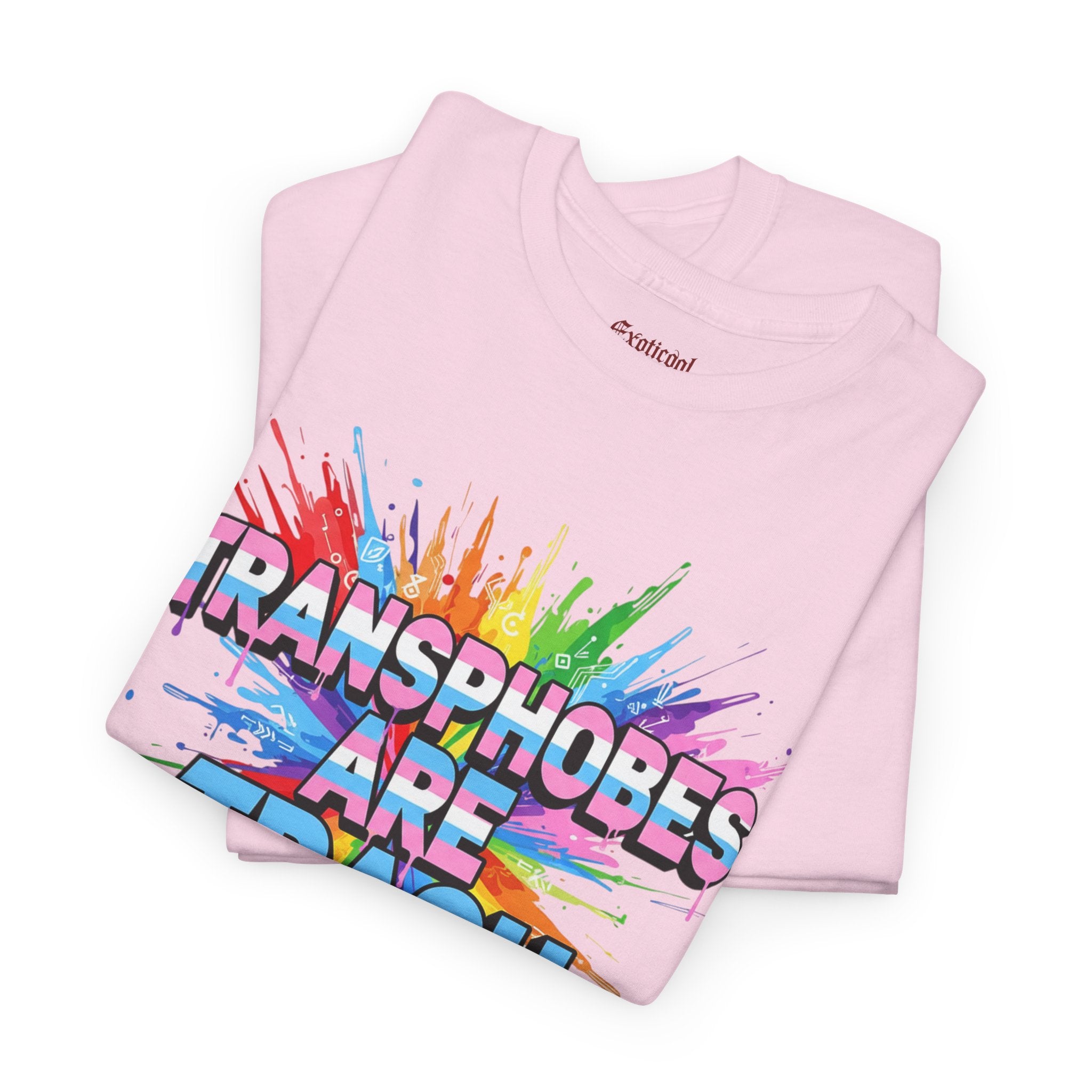 Transphobes Are Trash Tee — Pride Rainbow Activist T-Shirt