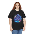 DJ ExoticCool Alien DJ T-Shirt — Neon Space Turntable Tee Black