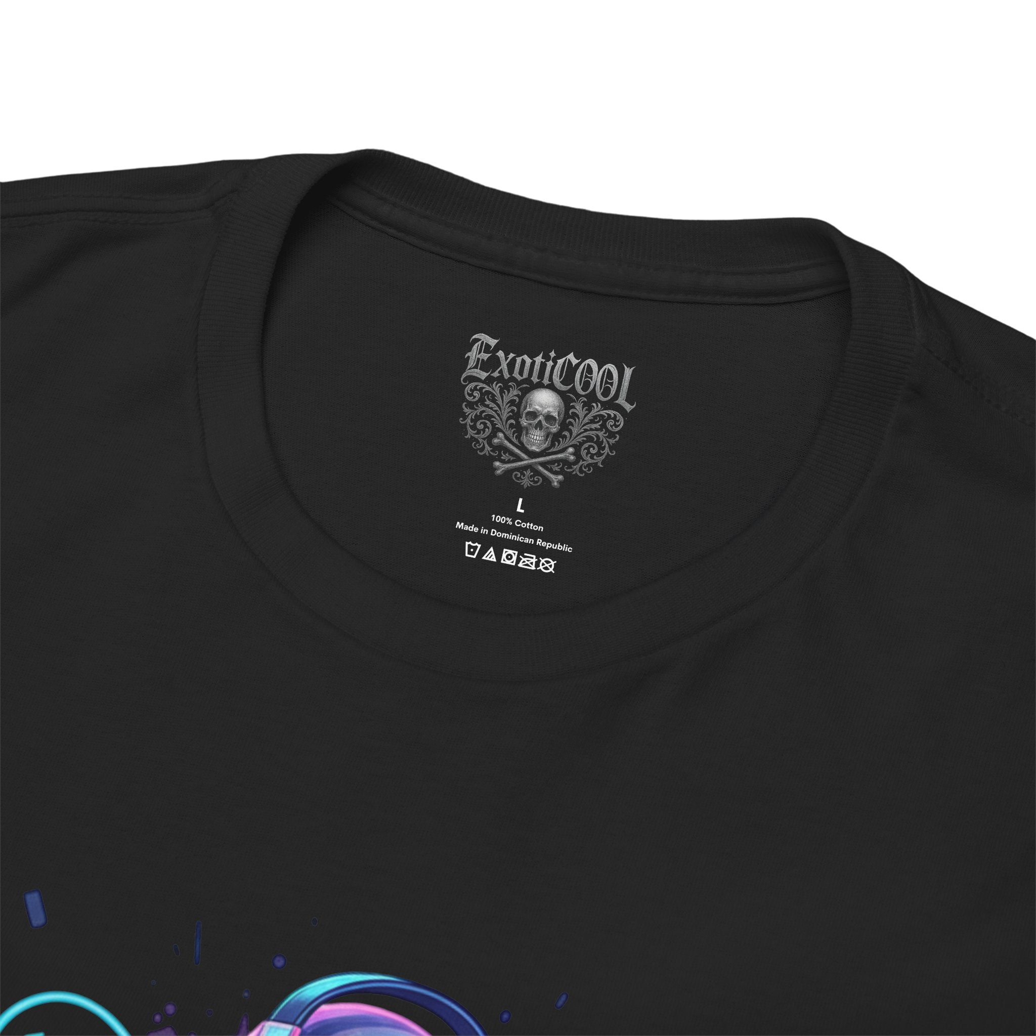 DJ ExoticCool Alien DJ T-Shirt — Neon Space Turntable Tee