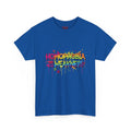 "Homophobia Is Weakness" Rainbow Graffiti T-Shirt Royal