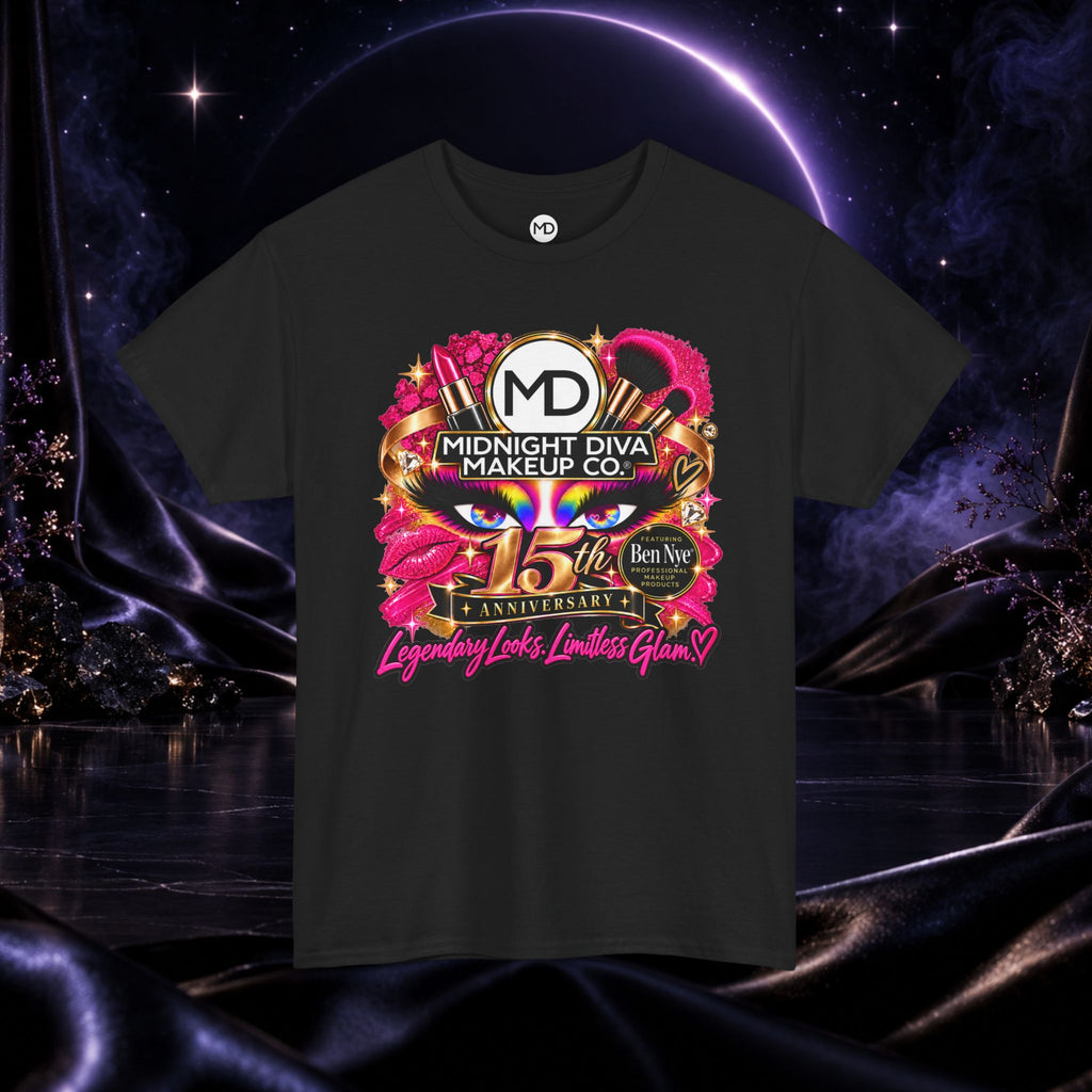 Midnight Diva Makeup Co. 15th Anniversary Graphic Tee