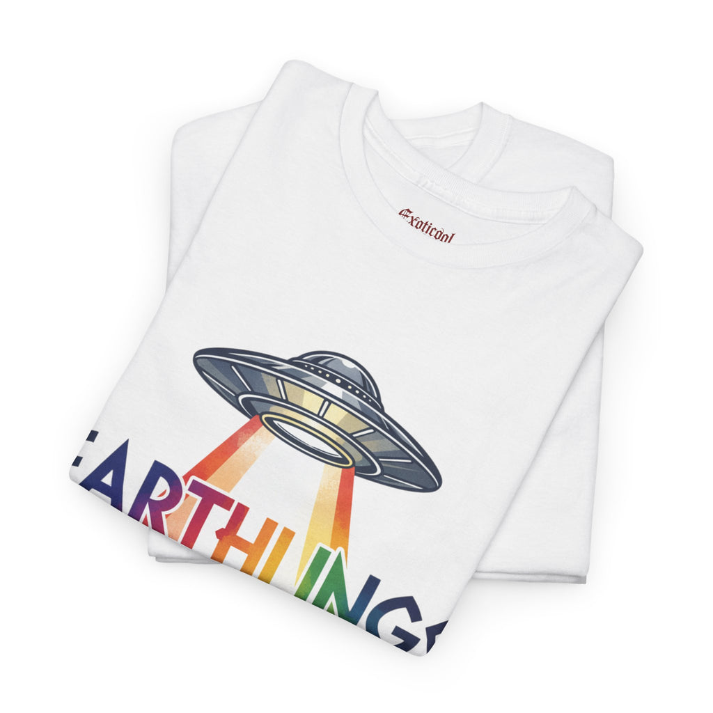 Earthlings United T-Shirt — Rainbow UFO Pride Tee