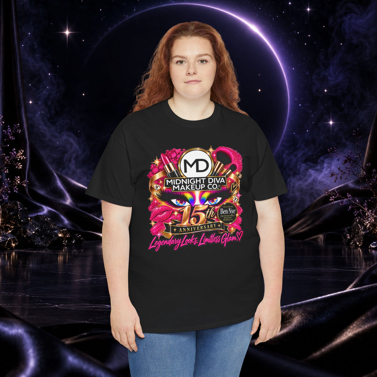 Midnight Diva Makeup Co. 15th Anniversary Graphic Tee