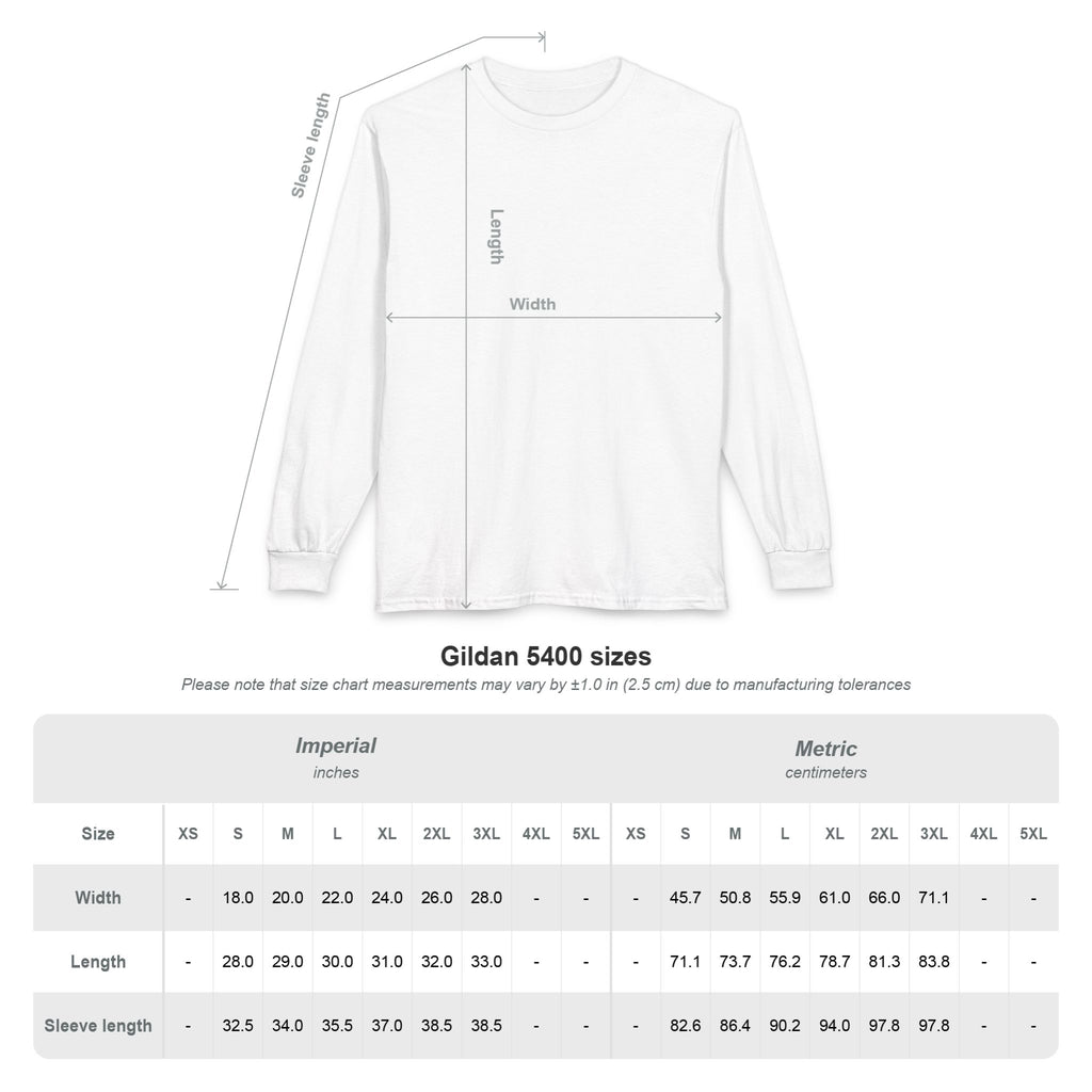 Measurement chart for Gildan 5400 shirts with size chart and dimensions. Im not the trick im the treat tee/