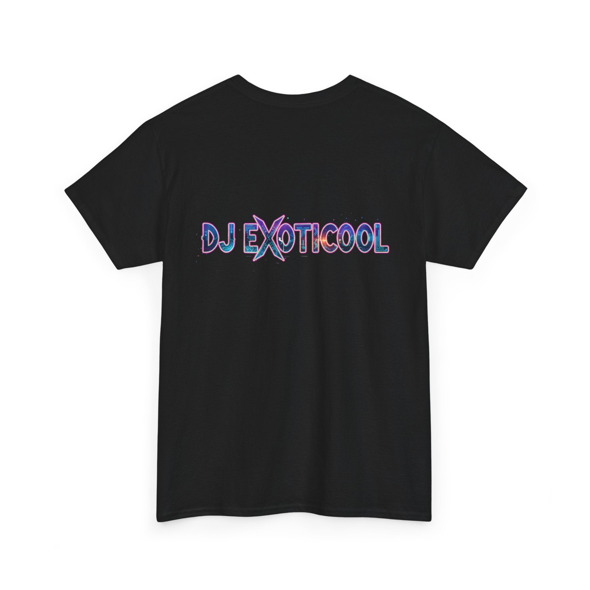 DJ ExoticCool Alien DJ T-Shirt — Neon Space Turntable Tee