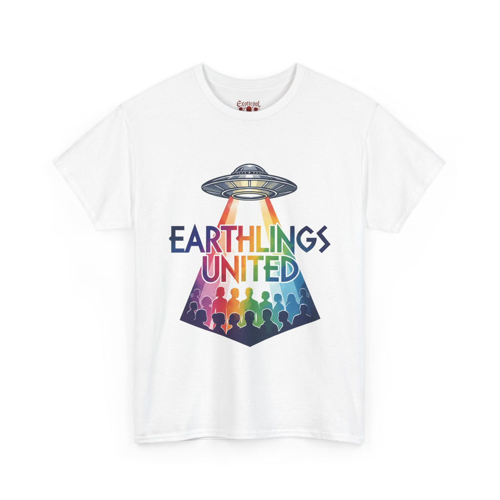 Earthlings United T-Shirt — Rainbow UFO Pride Tee