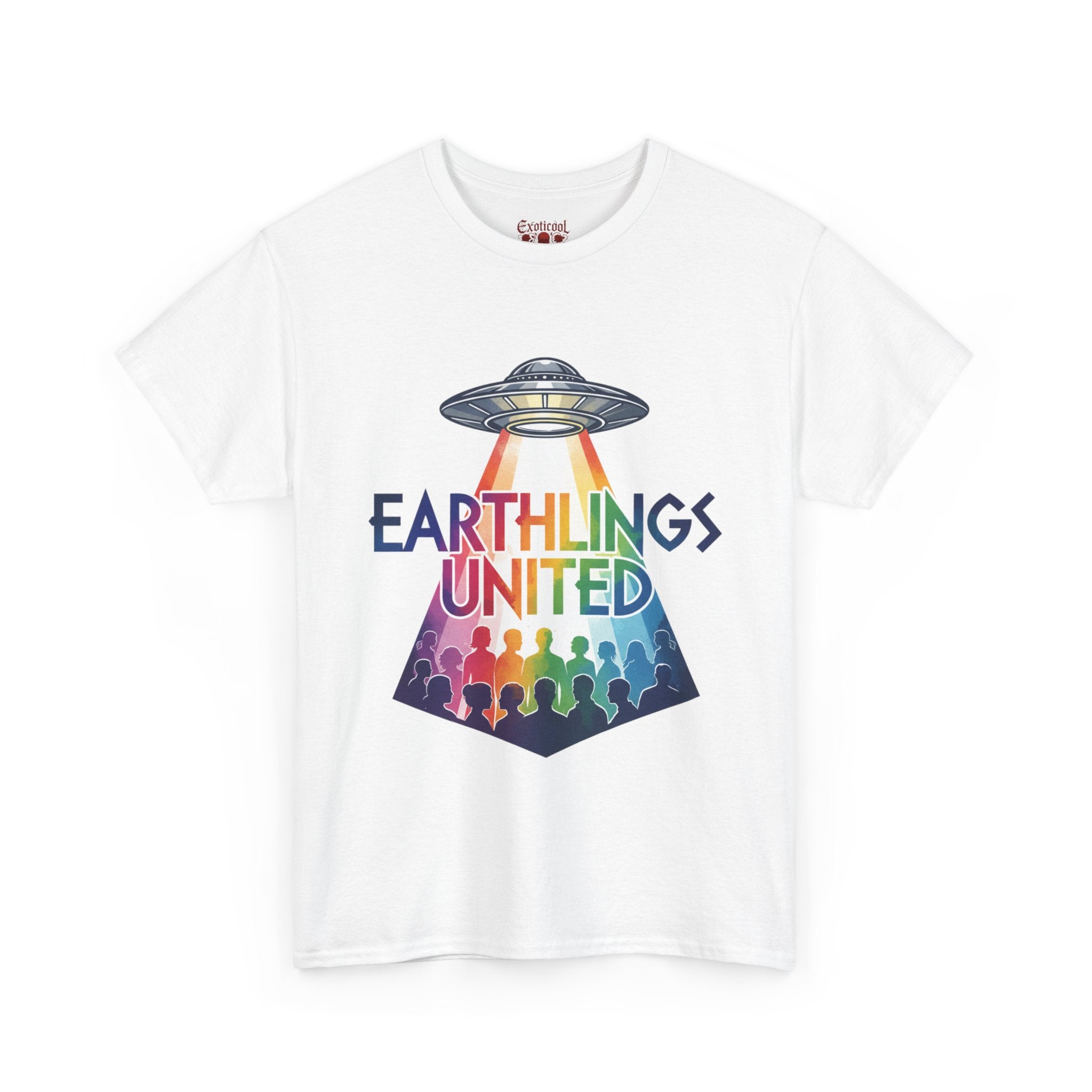 Earthlings United T-Shirt — Rainbow UFO Pride Tee