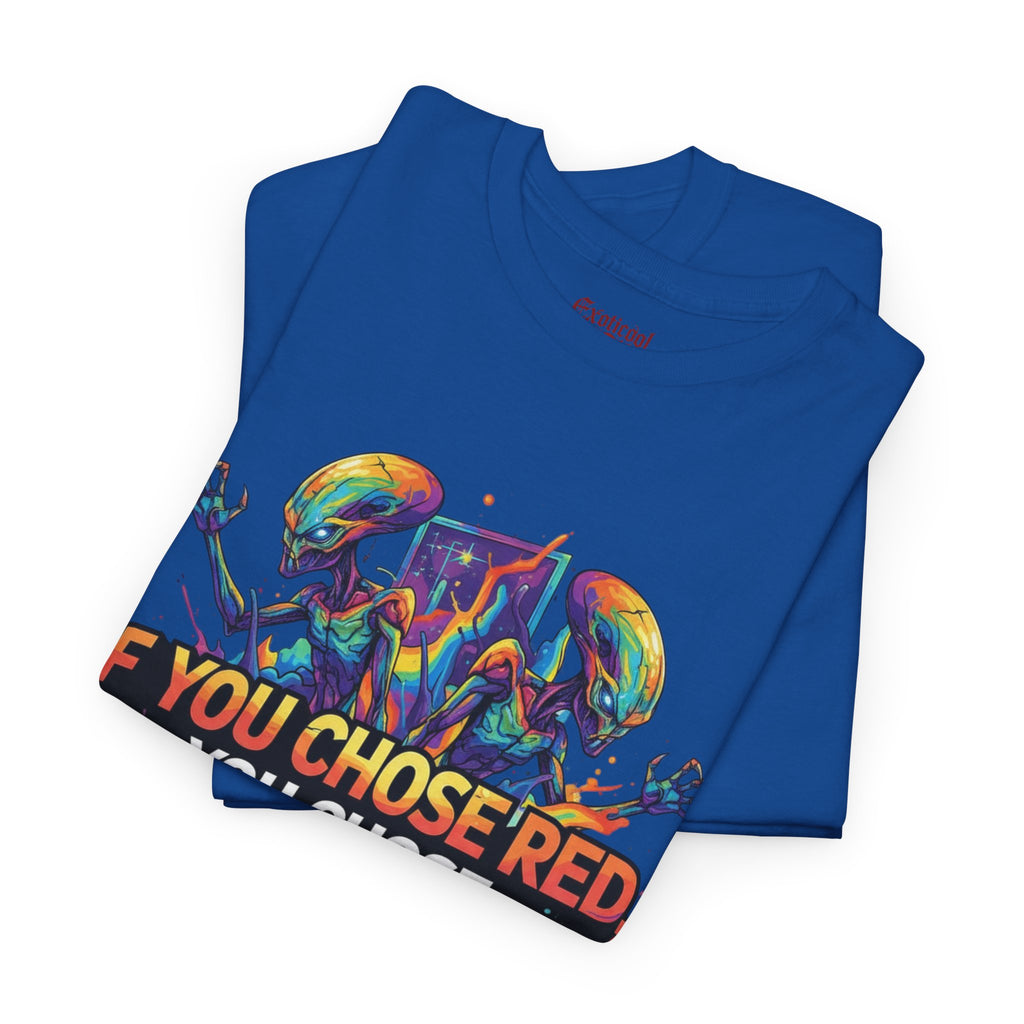 Empathy vs Cruelty Tee — "If You Choose Red, You Choose Cruelty" Sci‑Fi Protest Shirt