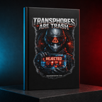 Transphobes Are Trash hardcover journal with bold alien artwork on the matte front cover.