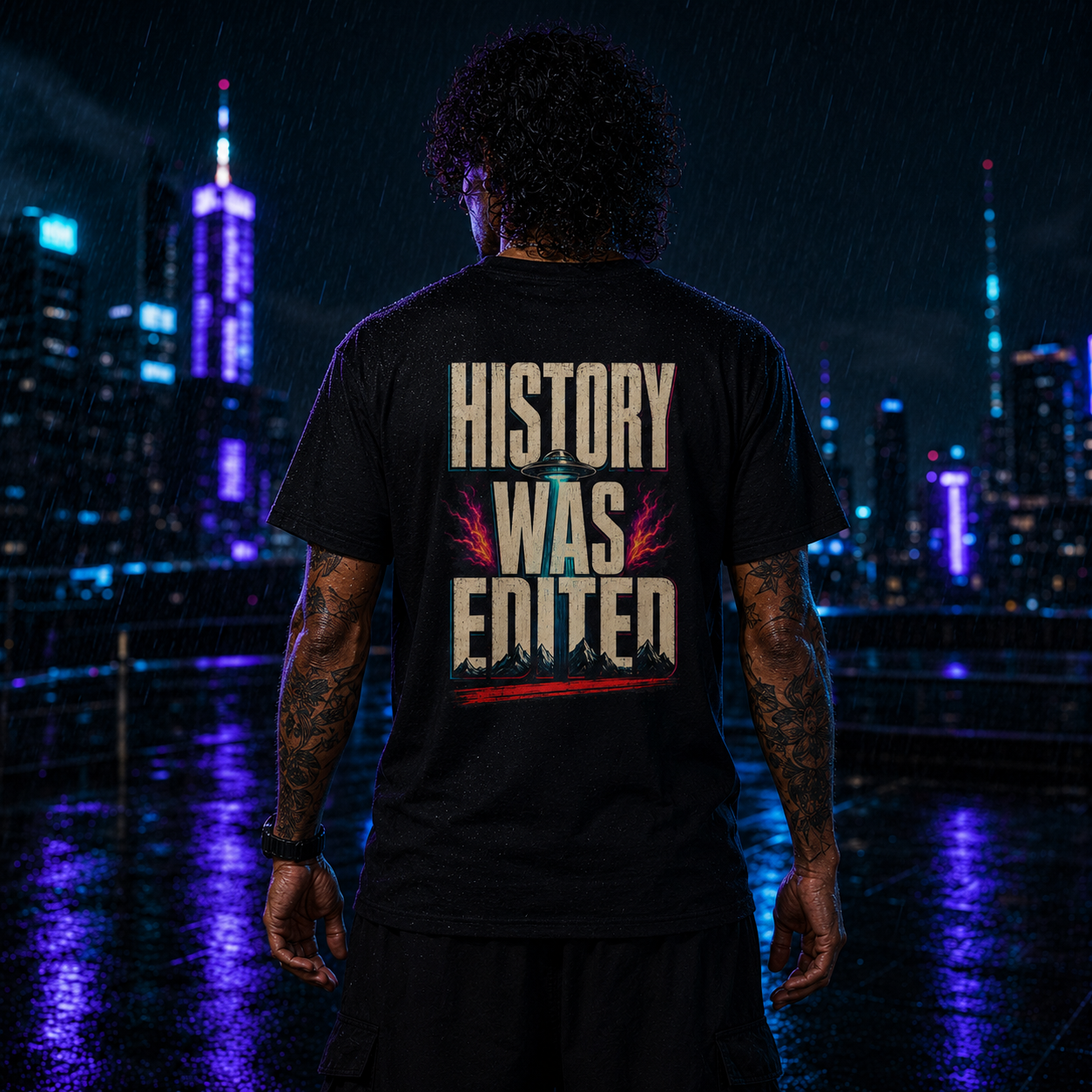 They Were Here First — Vintage UFO Graphic Tee