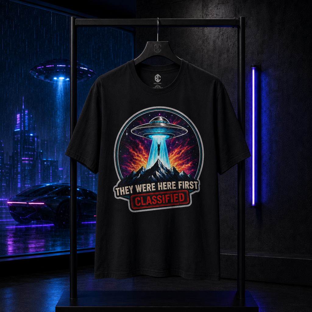 They Were Here First — Vintage UFO Graphic Tee