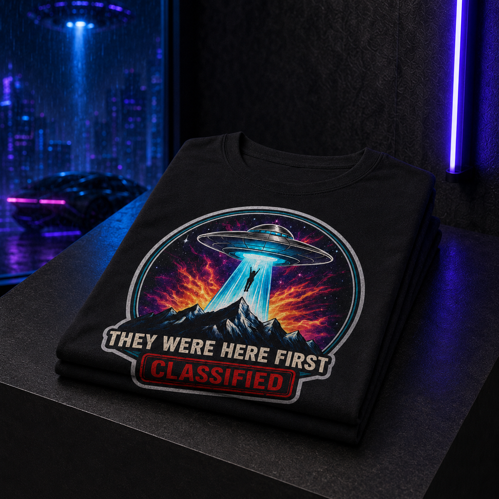 They Were Here First — Vintage UFO Graphic Tee