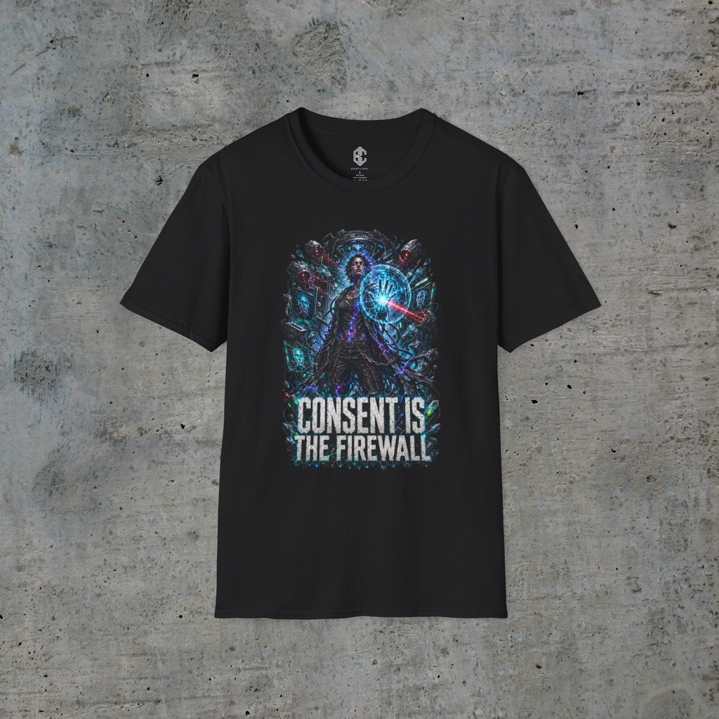 Consent Is the Firewall — Cyberpunk Bodily Autonomy Graphic Tee