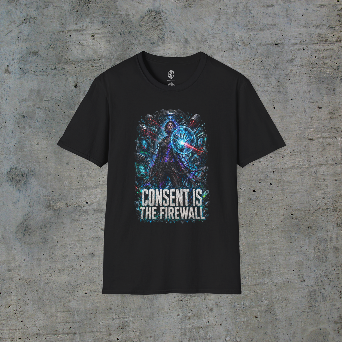 Consent Is the Firewall — Cyberpunk Bodily Autonomy Graphic Tee