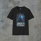 Consent Is the Firewall — Cyberpunk Bodily Autonomy Graphic Tee