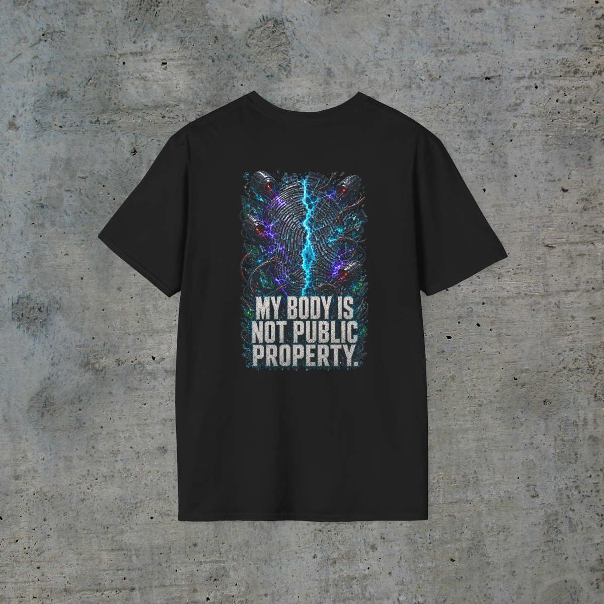 Consent Is the Firewall — Cyberpunk Bodily Autonomy Graphic Tee