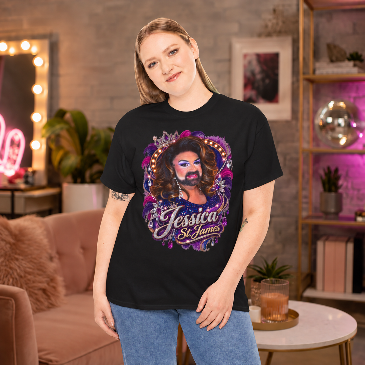 Jessica St. James Purple Reign Cotton Tee
