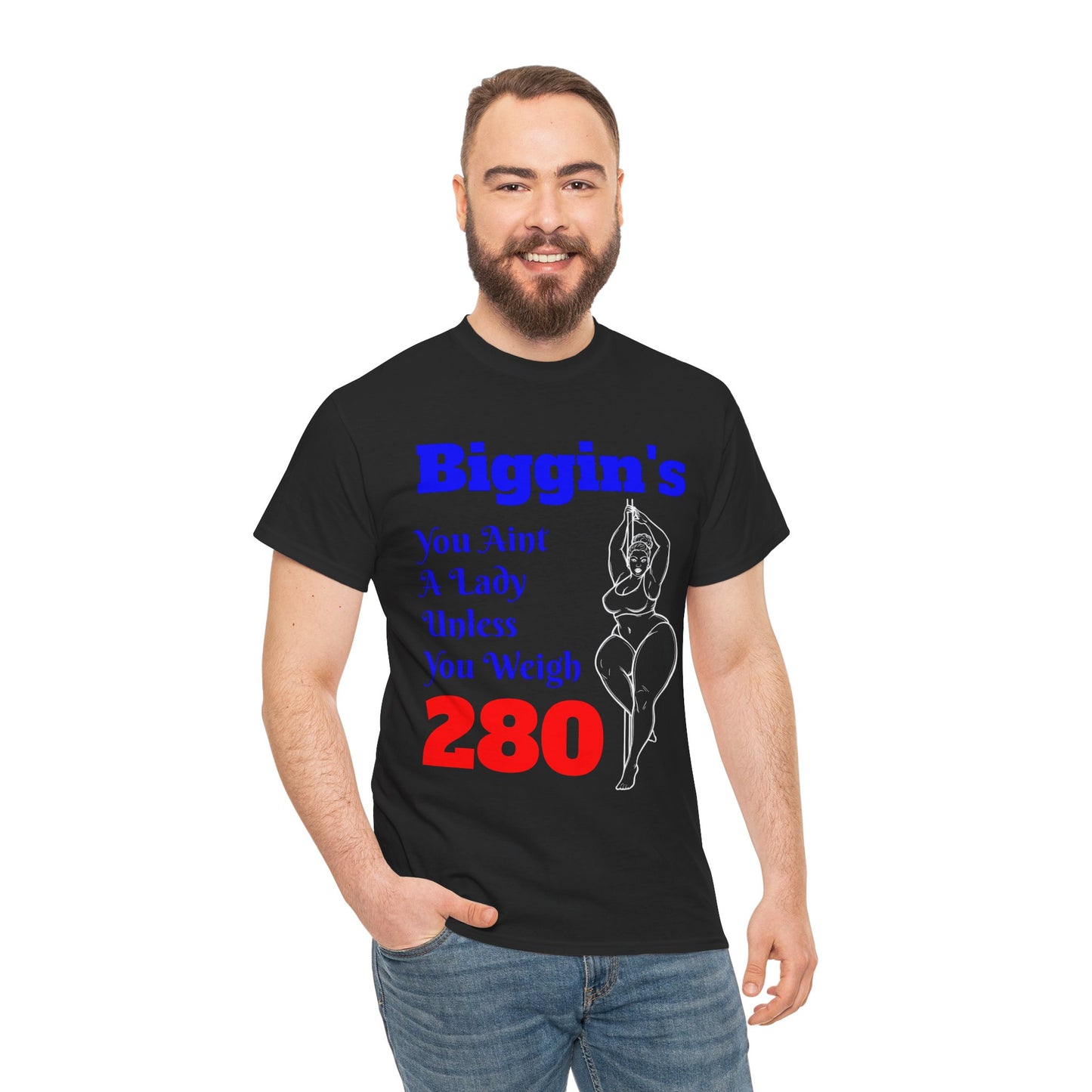 Biggin's 280 Graphic Tee – Funny Retro Weight Quote T-Shirt
