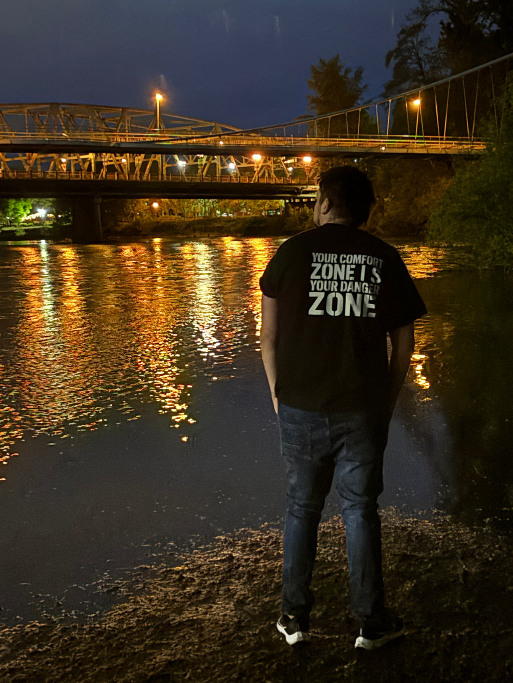 Exoticool-System-Glitch-Alien-Streetwear-Tee-Back-Print-Night-River-Bridge-Danger-Zone
