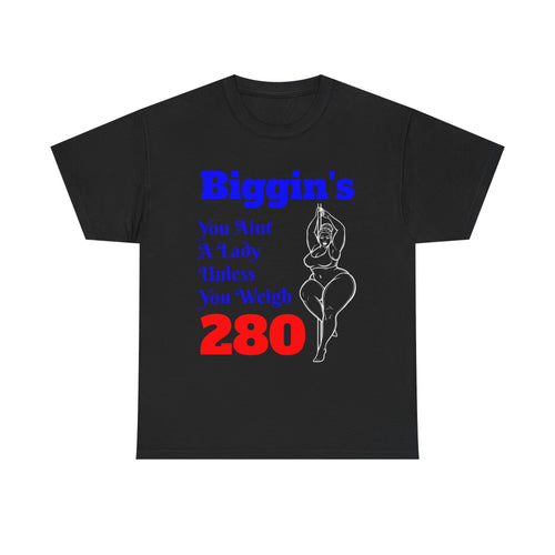 Biggin's 280 Graphic Tee – Funny Retro Weight Quote T-Shirt