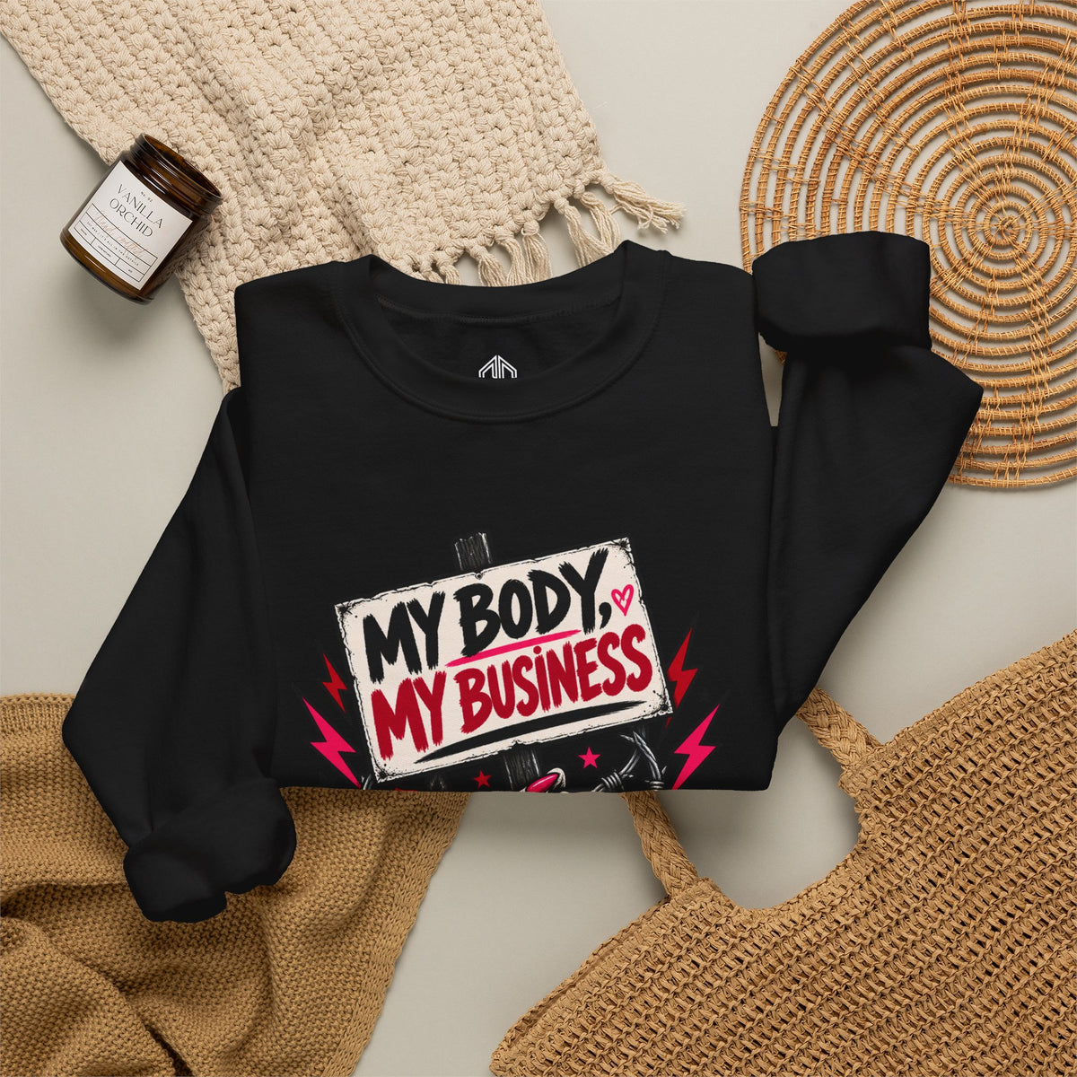 My Body, My Business Crewneck