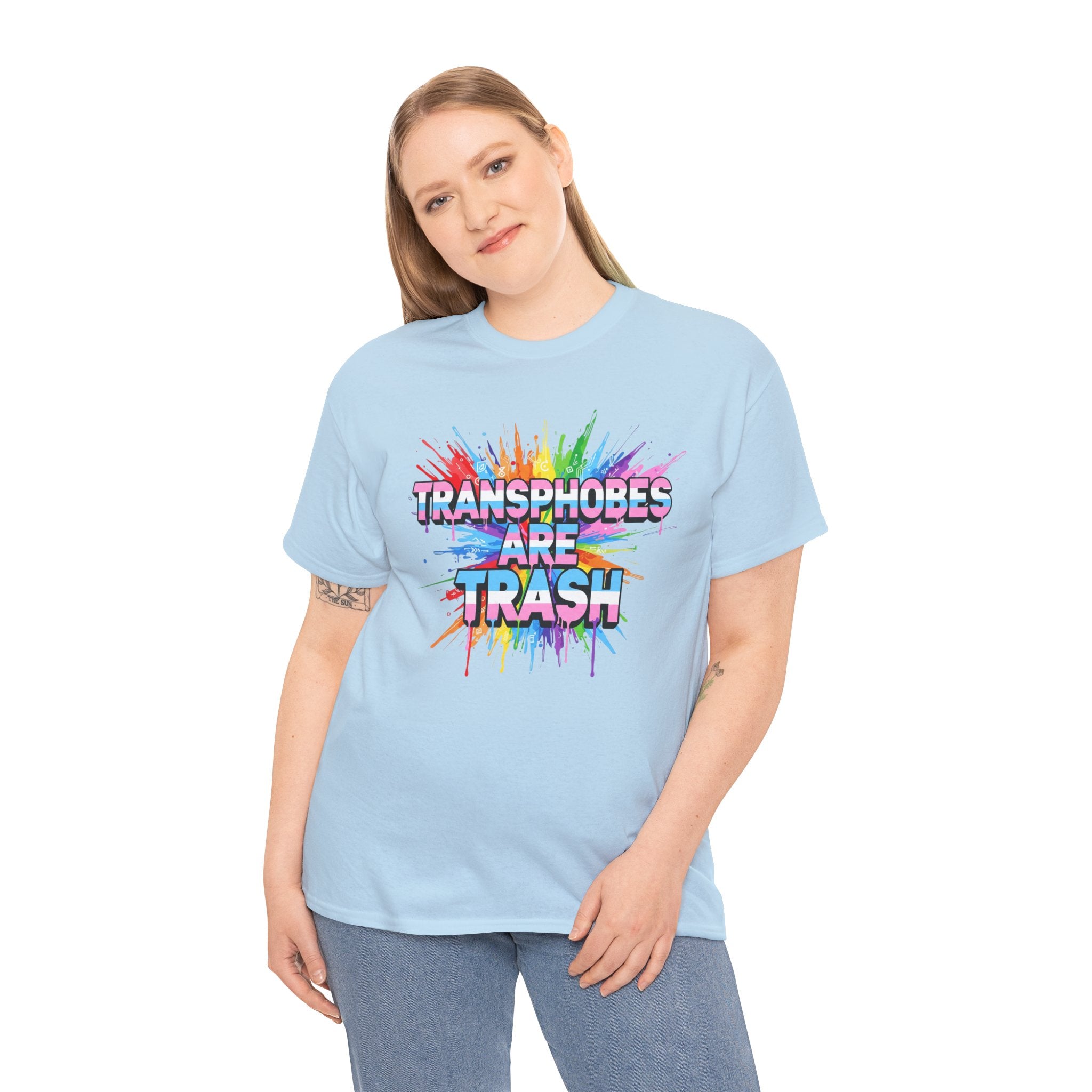 Transphobes Are Trash Tee — Pride Rainbow Activist T-Shirt