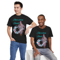Sheridan Steele Portrait Tee — Glitter Hearts Photo Graphic T-Shirt (Trans Ally) Black