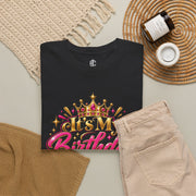 Black It’s My Birthday Behave Accordingly T-shirt styled flat with accessories