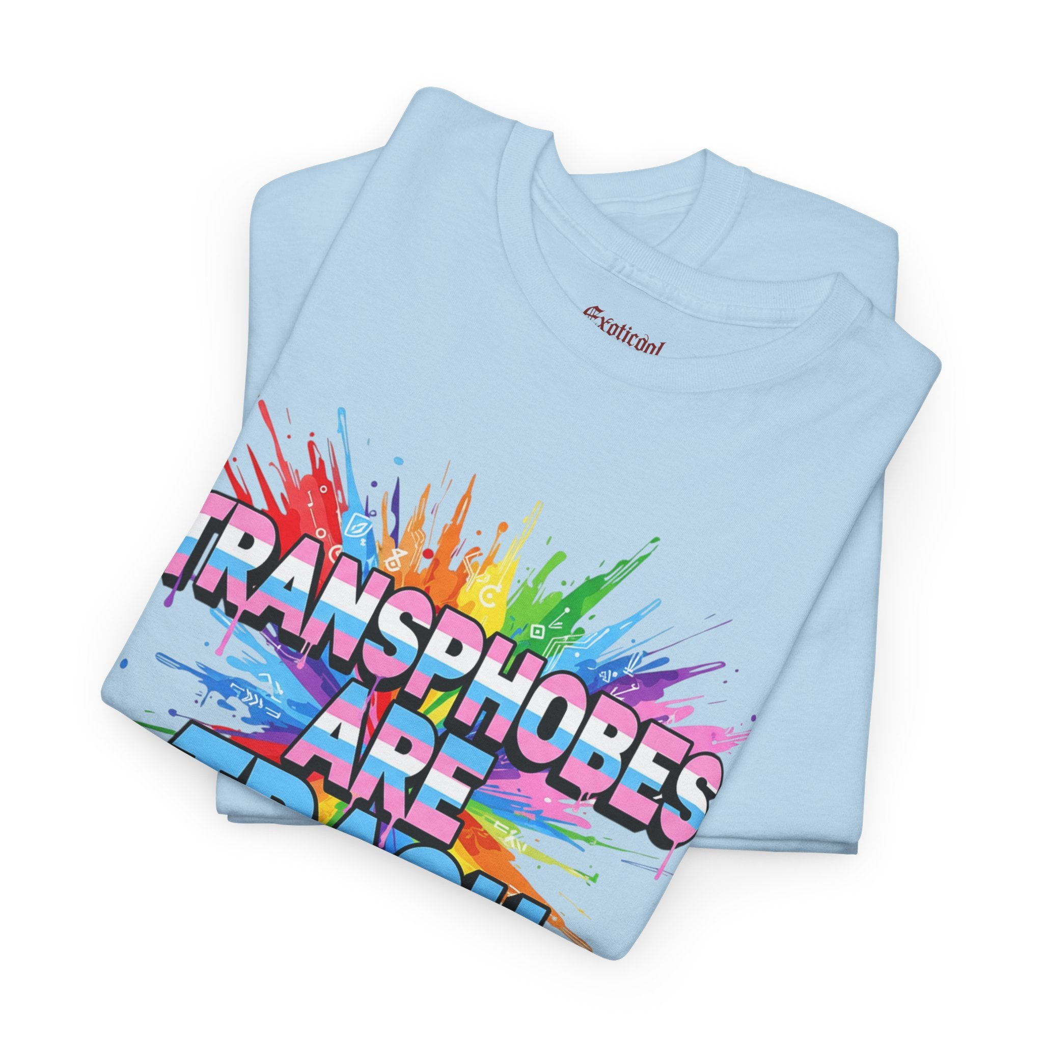 Transphobes Are Trash Tee — Pride Rainbow Activist T-Shirt