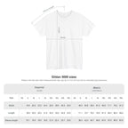 Size chart for the Exoticool Transphobes Are Trash Trans Rights Graphic Tee with garment measurements and sizing guide