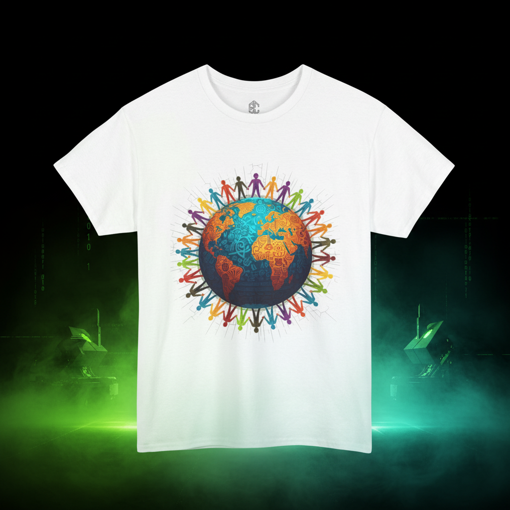 No One Is Illegal On Stolen Land Tee | Earth Unity Graphic | Exoticool