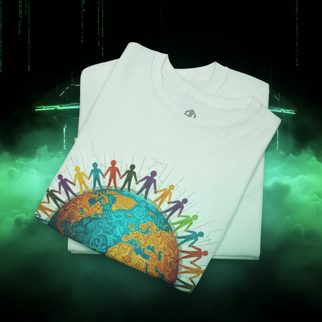 No One Is Illegal On Stolen Land Tee | Earth Unity Graphic | Exoticool