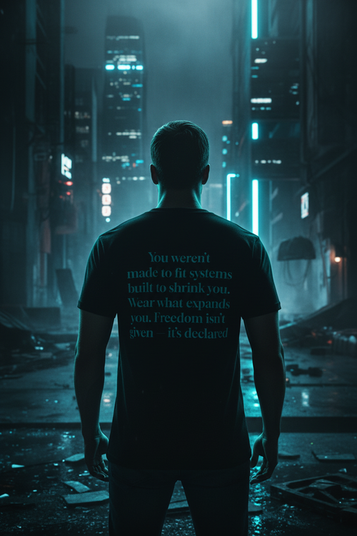 Limited edition Exoticool streetwear back design - pro-freedom anti-hate manifesto tee for rebels and outcasts